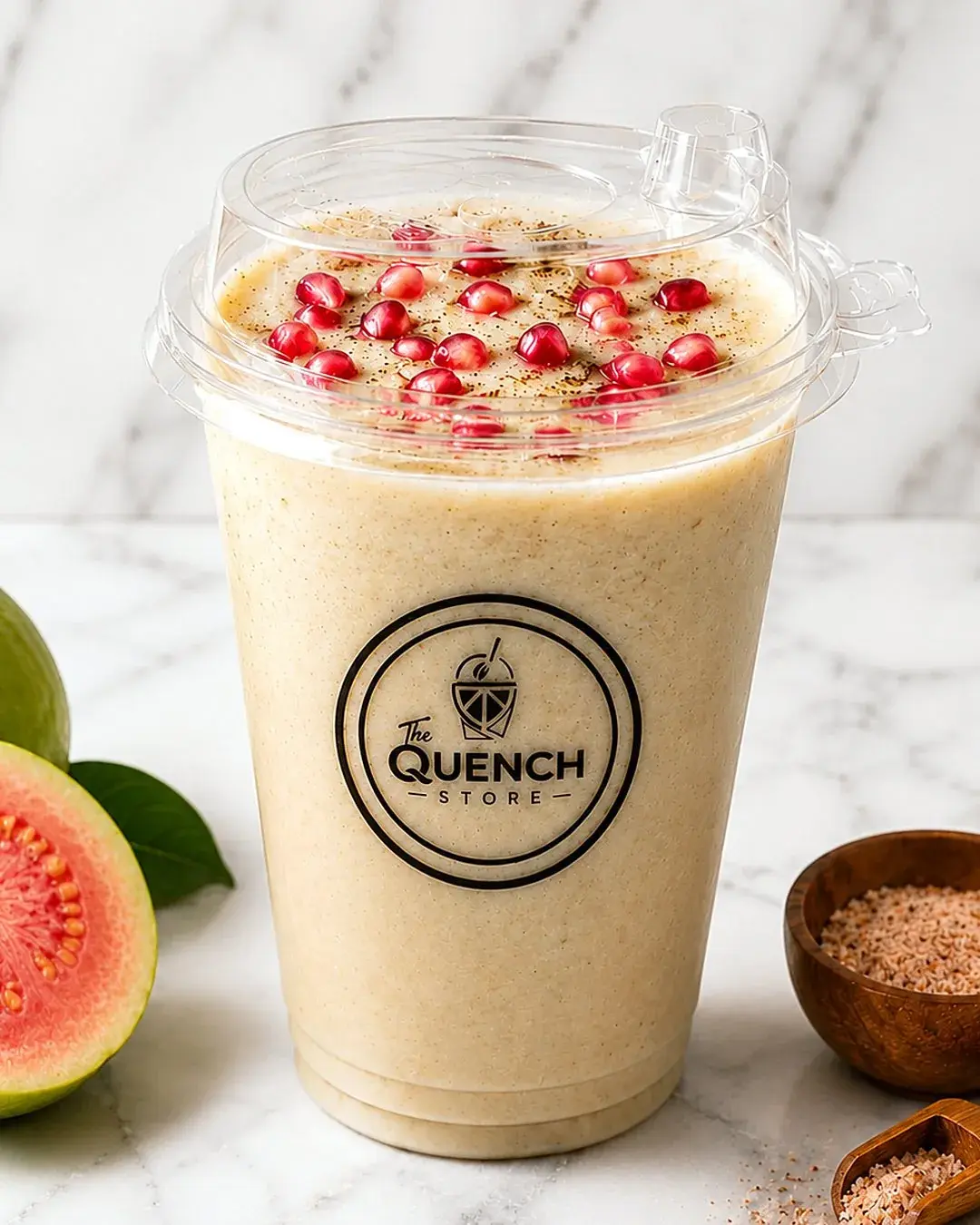 Chatpati guava drink in a Quench Store cup